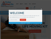 Tablet Screenshot of orderyourlife.com